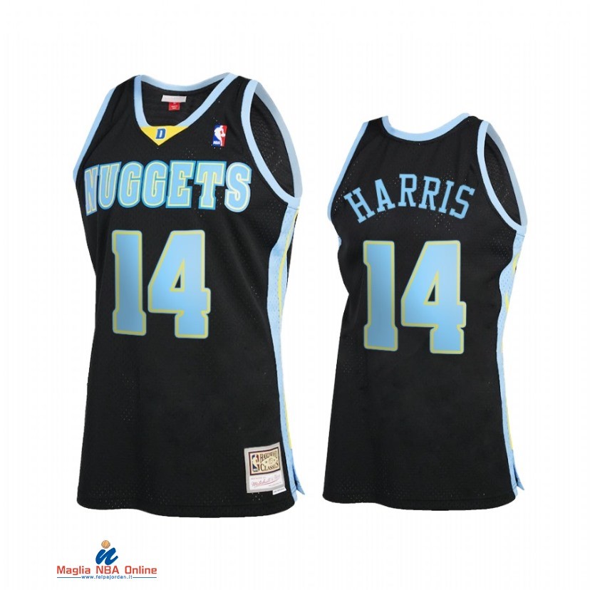 Maglia NBA Denver Nuggets NO.14 Gary Harris Reload 2.0 Nero Hardwood Classics 2021