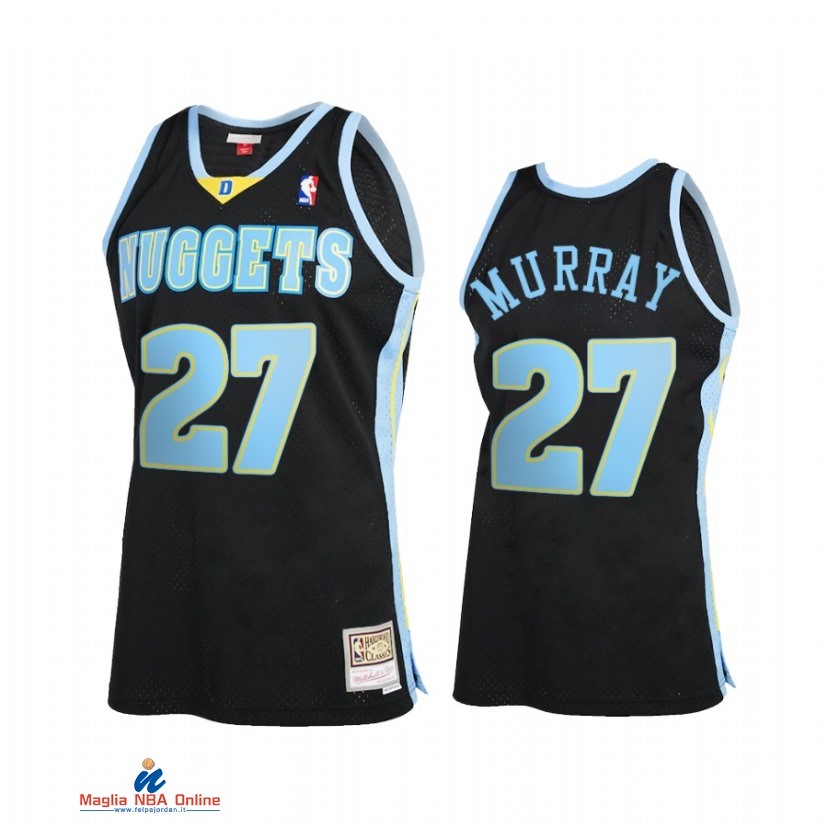 Maglia NBA Denver Nuggets NO.27 Jamal Murray Reload 2.0 Nero Hardwood Classics 2021