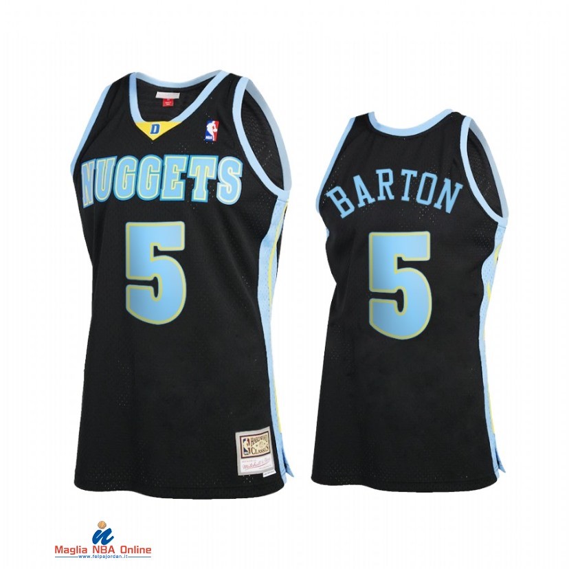 Maglia NBA Denver Nuggets NO.5 Will Barton Reload 2.0 Nero Hardwood Classics 2021