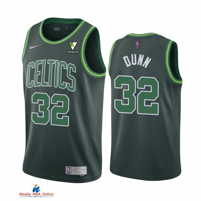 Maglia NBA Earned Edition Boston Celtics NO.32 Kris Dunn Verde 2021