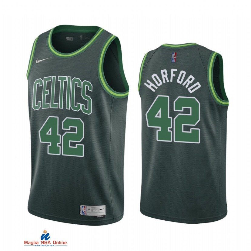 Maglia NBA Earned Edition Boston Celtics NO.42 Al Horford 75th Verde 2021-22