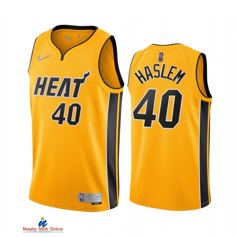Maglia NBA Earned Edition Miami Heat NO.40 Udonis Haslem Oro 2021
