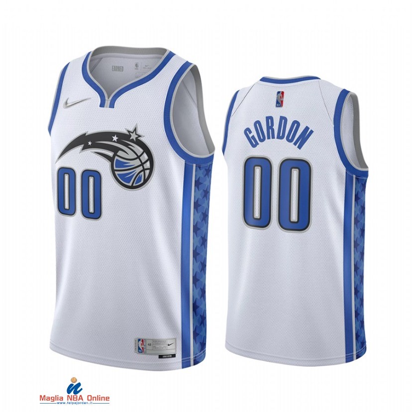 Maglia NBA Earned Edition Orlando Magic NO.00 Aaron Gordon Bianco 2021-22