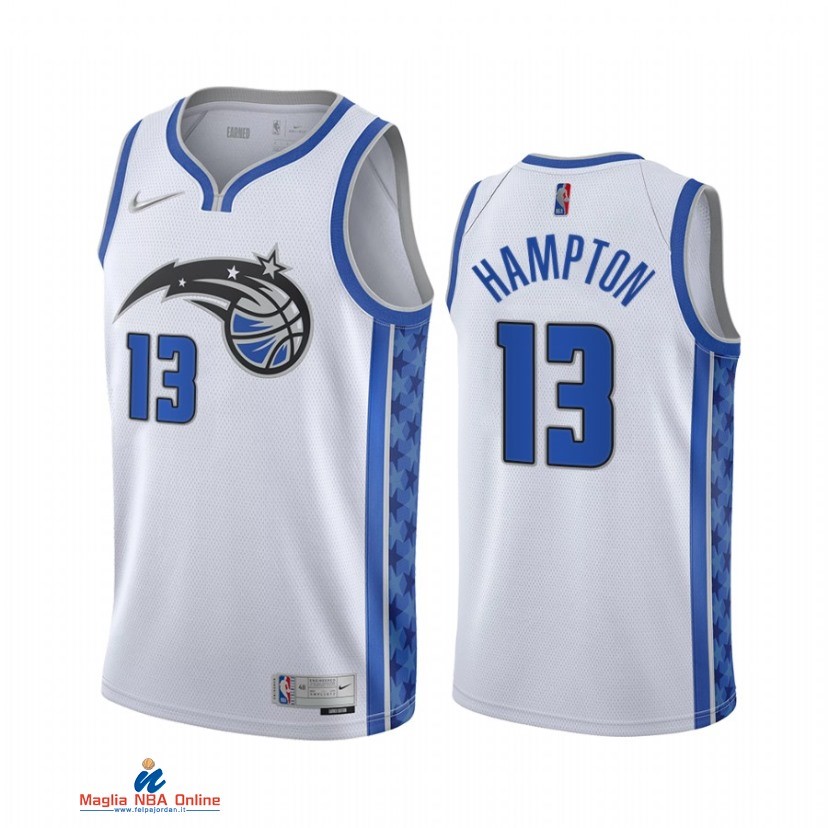 Maglia NBA Earned Edition Orlando Magic NO.13 RJ Hampton Bianco 2021-22