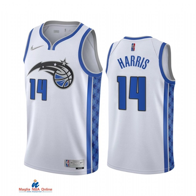 Maglia NBA Earned Edition Orlando Magic NO.14 Gary Harris Bianco 2021-22