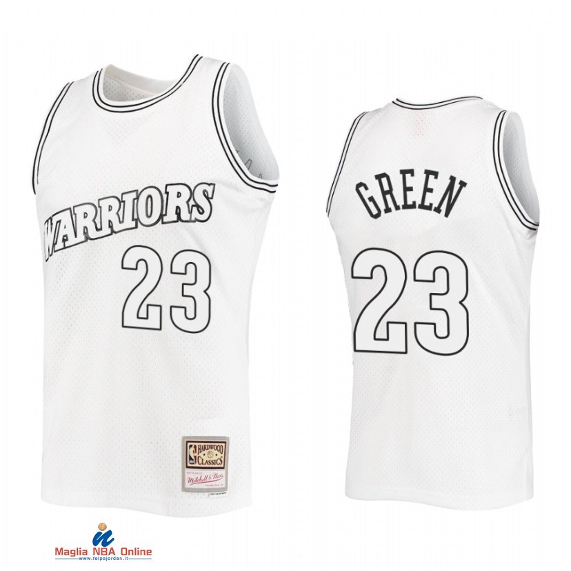 Maglia NBA Golden State Warriors NO.23 Draymond Green Bianco Hardwood Classic 2021