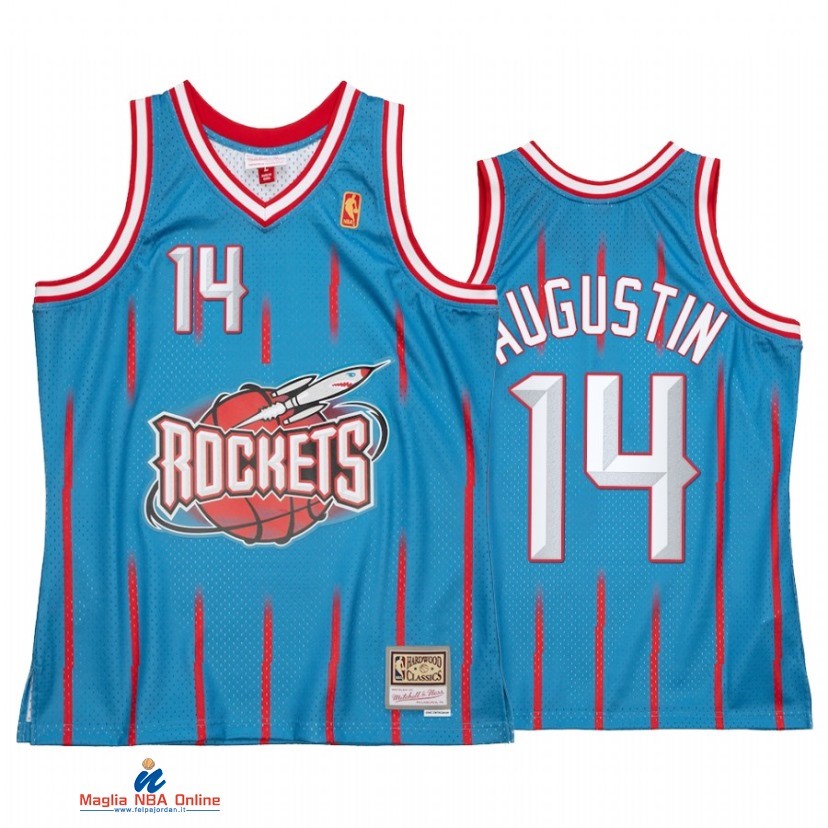 Maglia NBA Houston Rockets NO.14 D.J. Augustin Reload 2.0 Blu Hardwood Classics
