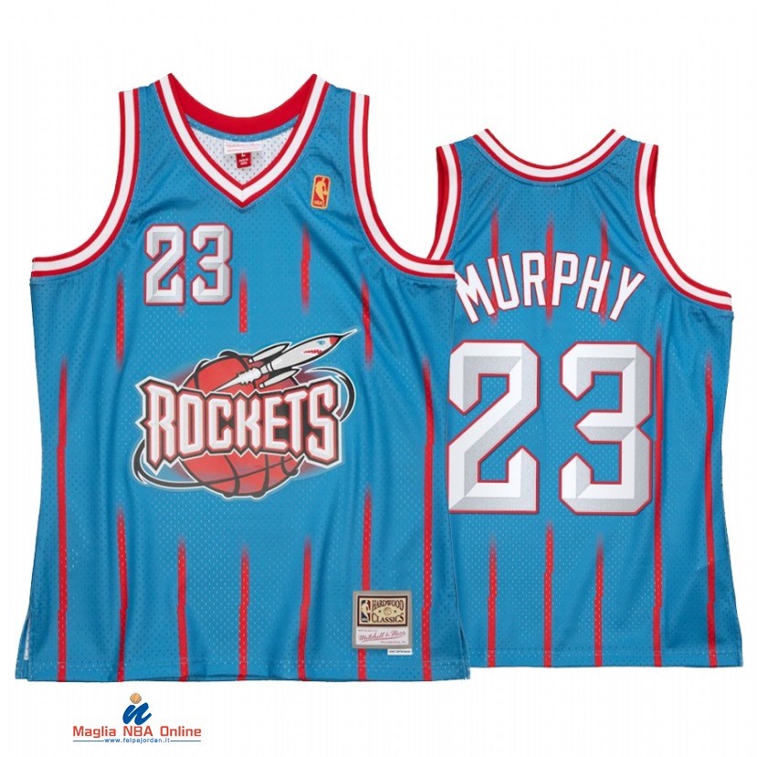 Maglia NBA Houston Rockets NO.23 Calvin Murphy Reload 2.0 Blu Hardwood Classics