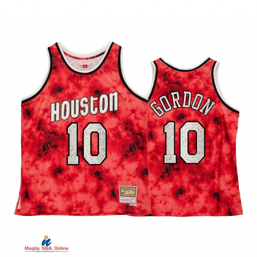 Maglia NBA Huston Rockets NO.10 Eric Gordon Rosso Throwback 2021