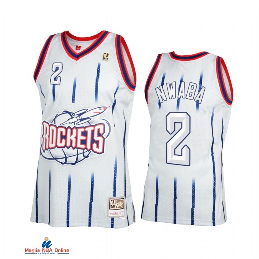 Maglia NBA Huston Rockets NO.2 David Nwaba Grigio Throwback 2021