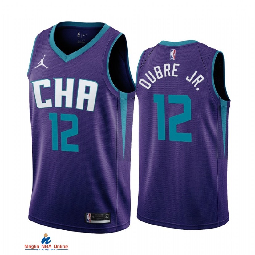 Maglia NBA Jordan Charlotte Hornets NO.12 Kelly Oubre Jr. Porpora Statement 2021-22