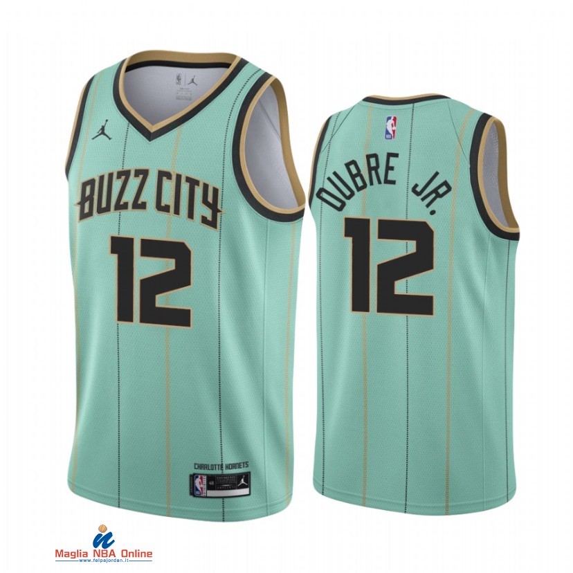 Maglia NBA Jordan Charlotte Hornets NO.12 Kelly Oubre Jr. Verde Città 2021-22
