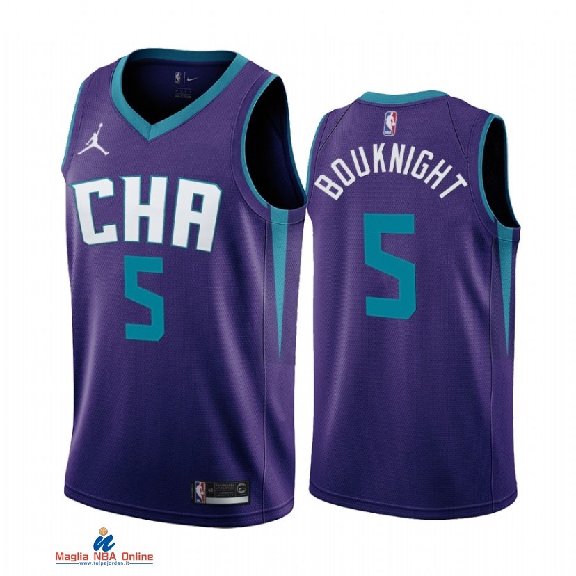 Maglia NBA Jordan Charlotte Hornets NO.5 James Bouknight Porpora Statement 2021-22