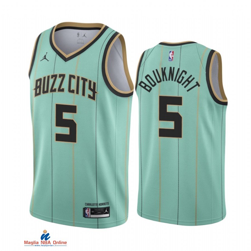 Maglia NBA Jordan Charlotte Hornets NO.5 James Bouknight Verde Città 2021-22