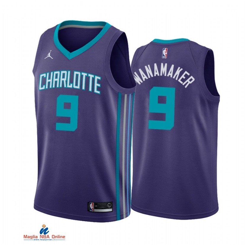 Maglia NBA Jordan Charlotte Hornets NO.9 Brad Wanamaker Porpora Statement 2021-22