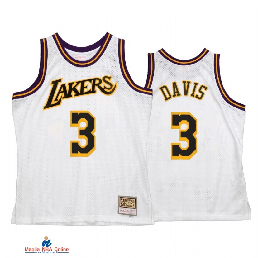 Maglia NBA Los Angeles Lakers NO.3 Anthony Davis Reload 2.0 Bianco Hardwood Classics 2021-22