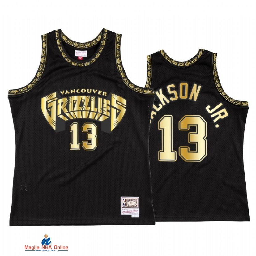 Maglia NBA Memphis Grizzlies NO.13 Jaren Jackson Jr Nero Throwback 2021