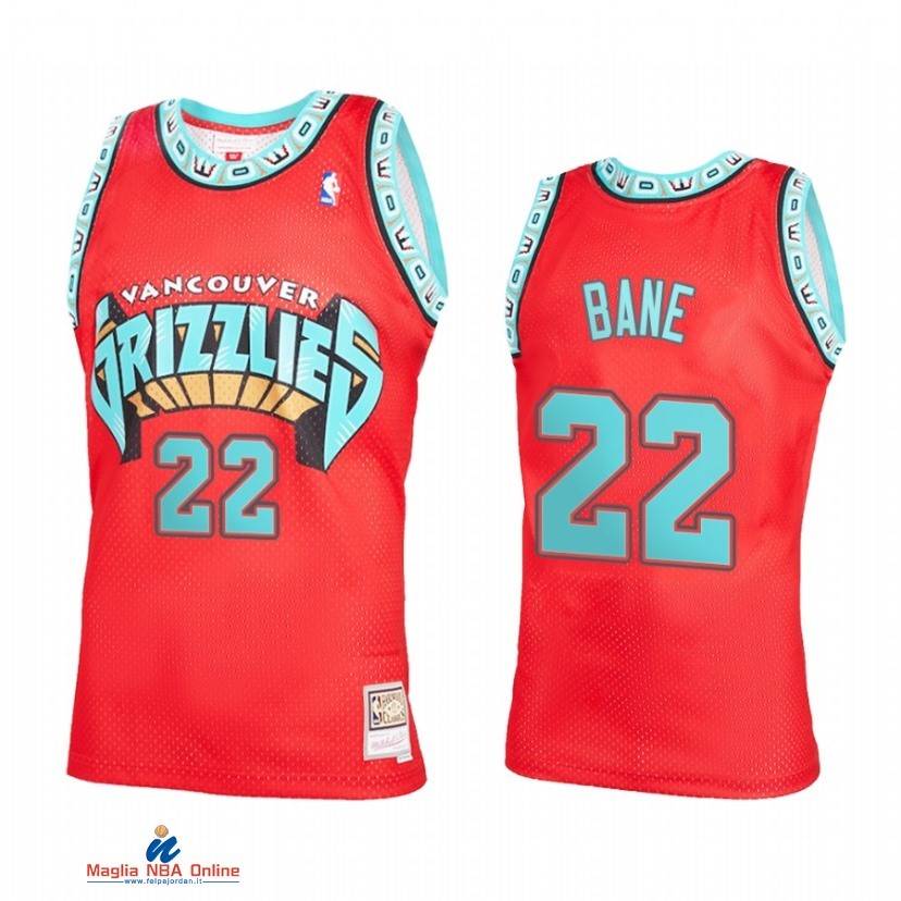 Maglia NBA Memphis Grizzlies NO.22 Desmond Bane Rosso Throwback 2021