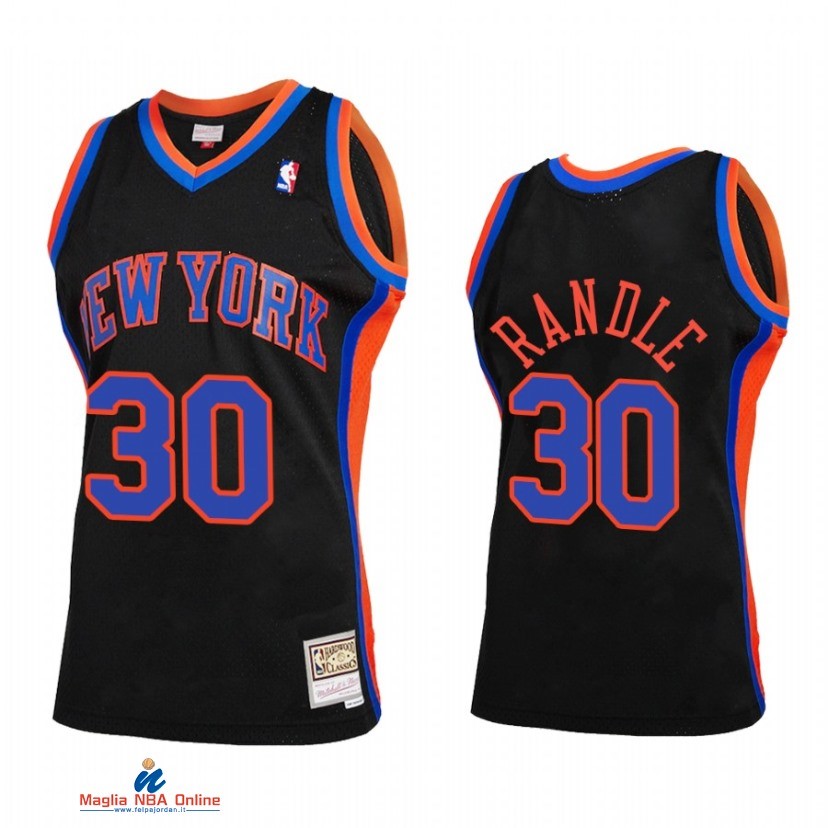 Maglia NBA New York Knicks NO.30 Julius Randle Reload 2.0 Nero Hardwood Classics 2021
