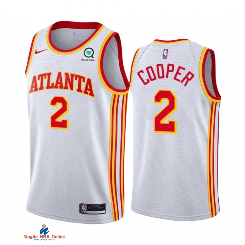 Maglia NBA Nike Atlanta Hawks NO.2 Sharife Cooper Bianco Association 2021-22