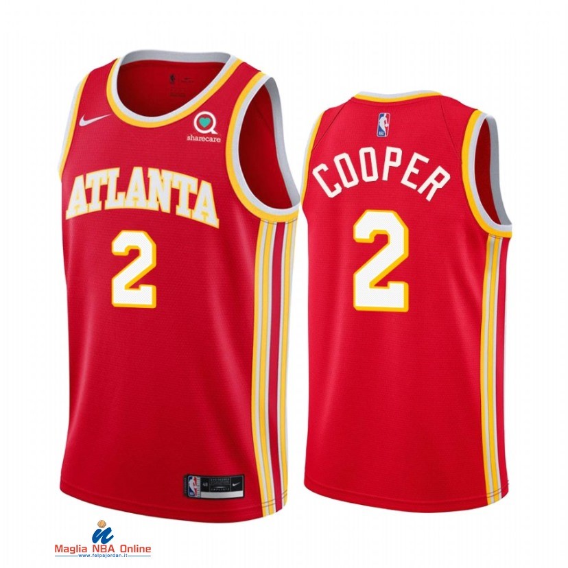 Maglia NBA Nike Atlanta Hawks NO.2 Sharife Cooper Rosso Icon 2021-22