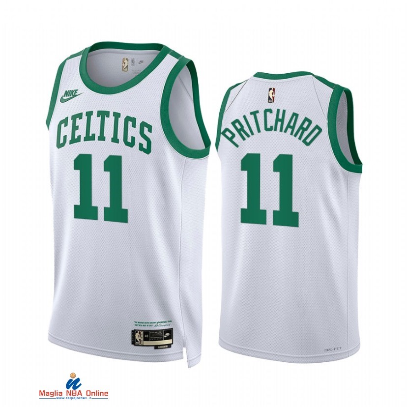 Maglia NBA Nike Boston Celtics NO.11 Payton Pritchard Bianco Classic 2021-22