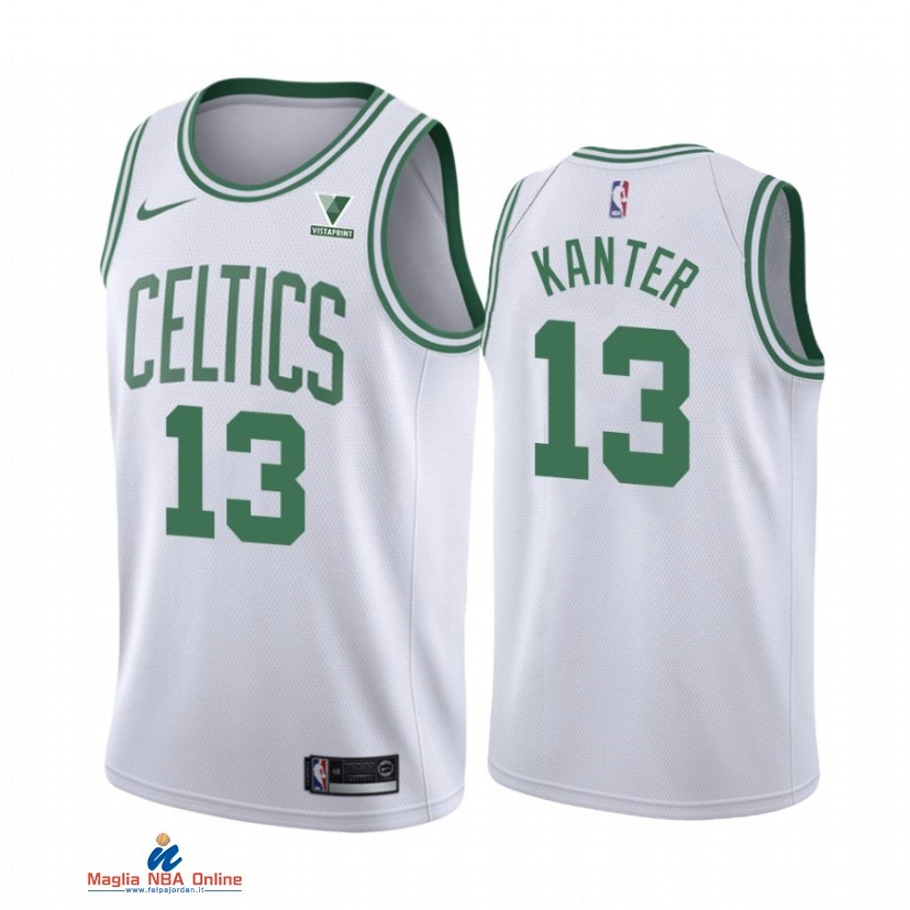 Maglia NBA Nike Boston Celtics NO.13 Enes Kanter Bianco Association 2021-22