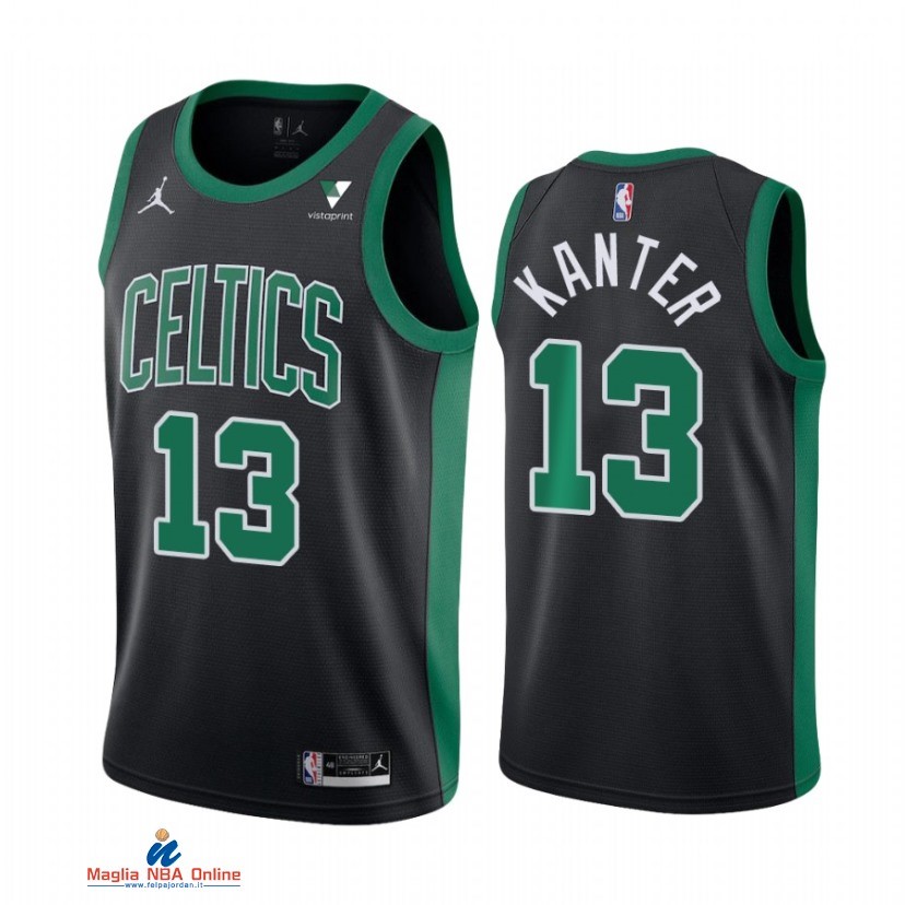 Maglia NBA Nike Boston Celtics NO.13 Enes Kanter Nero Statement 2021-22