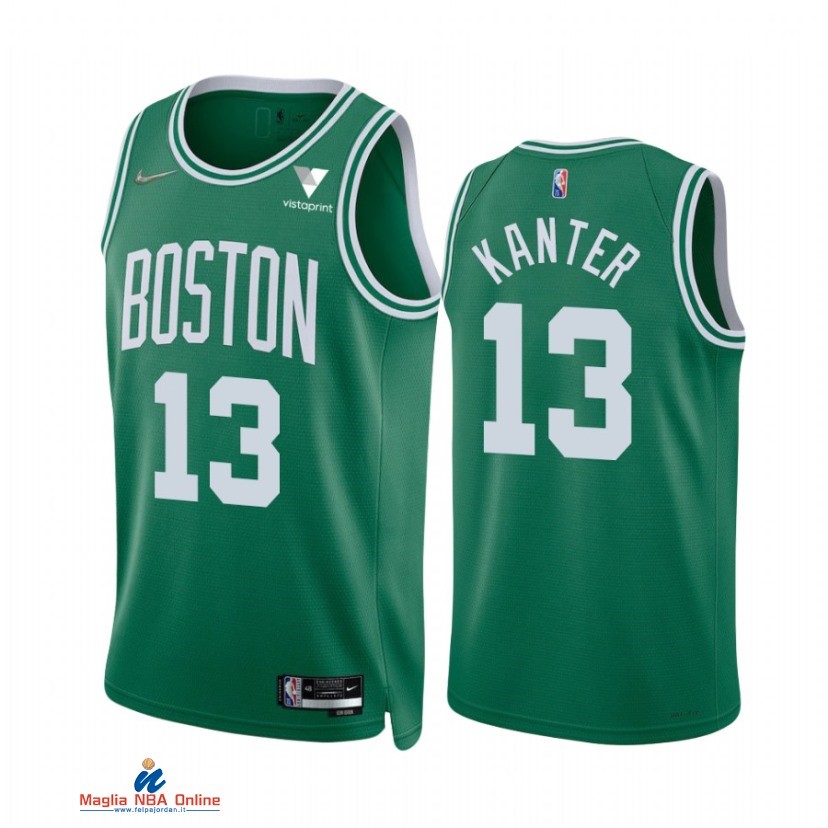 Maglia NBA Nike Boston Celtics NO.13 Enes Kanter Verde Icon 2021-22