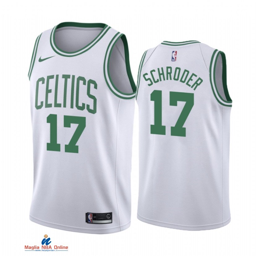 Maglia NBA Nike Boston Celtics NO.17 Dennis Schroder Bianco Association 2021-22