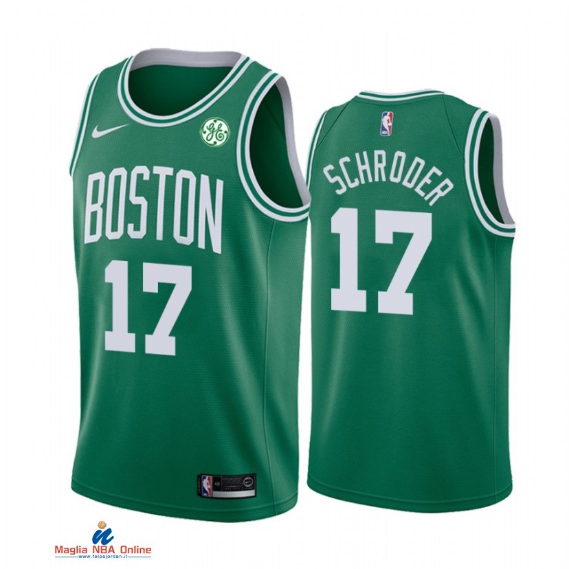 Maglia NBA Nike Boston Celtics NO.17 Dennis Schroder Verde Icon 2021-22