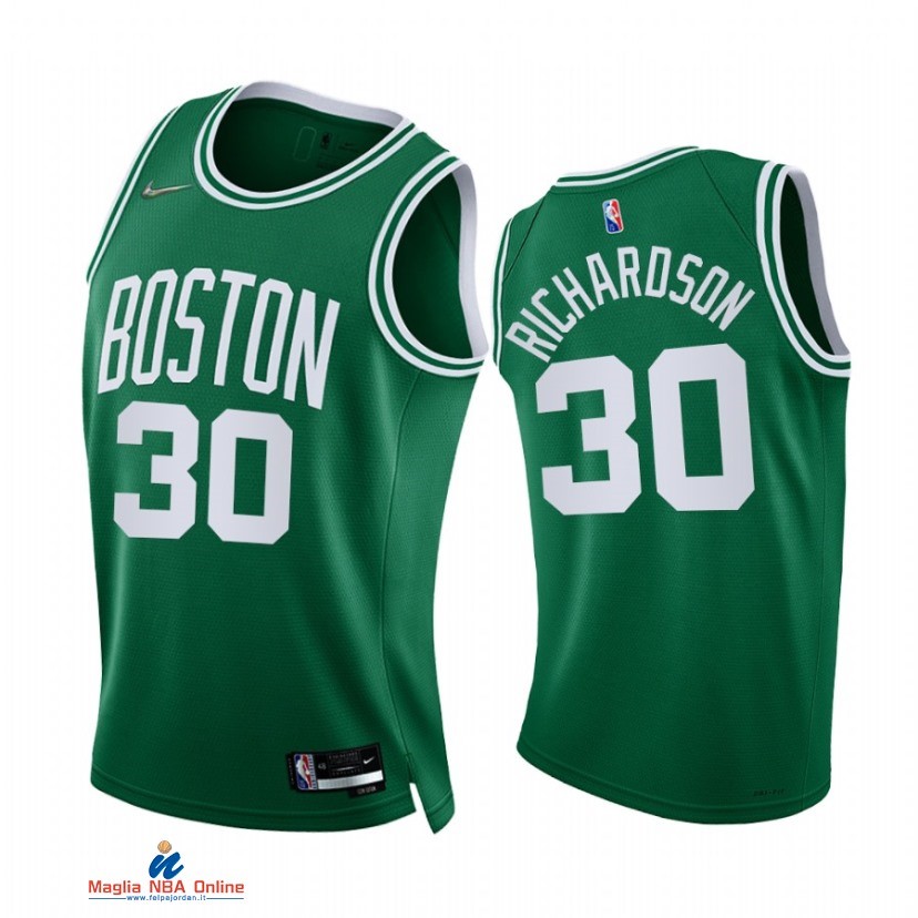 Maglia NBA Nike Boston Celtics NO.30 Josh Richardson 75th Season Diamante Verde Icon 2021-22