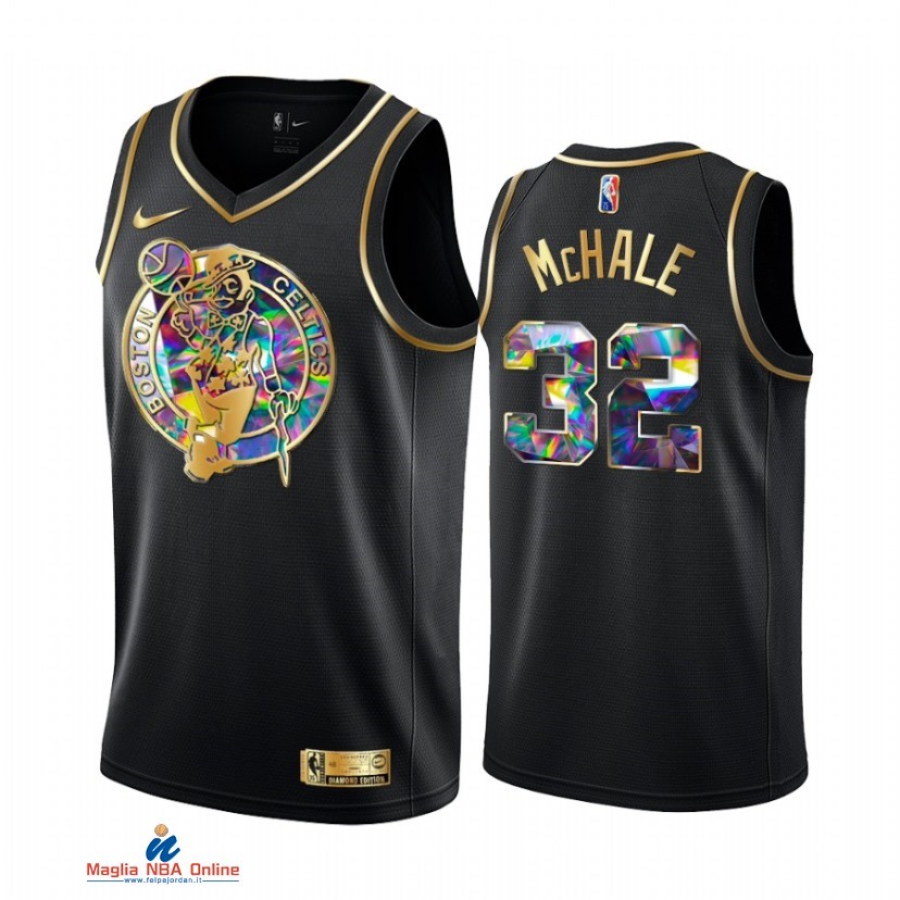 Maglia NBA Nike Boston Celtics NO.32 Kevin McHale Nero Diamante 2021-22