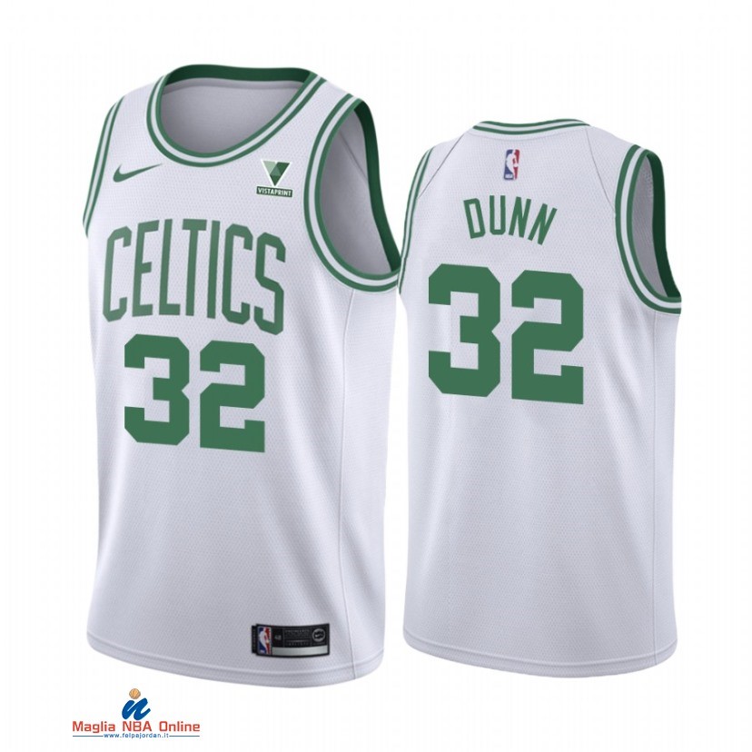 Maglia NBA Nike Boston Celtics NO.32 Kris Dunn Bianco Association 2021-22