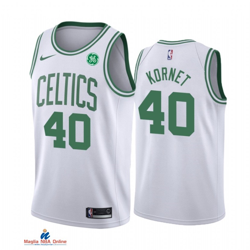 Maglia NBA Nike Boston Celtics NO.40 Luke Kornet Bianco Association 2021-22