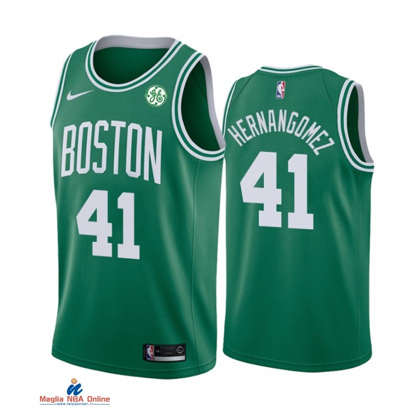 Maglia NBA Nike Boston Celtics NO.41 Juancho Hernangomez Verde Icon 2021-22