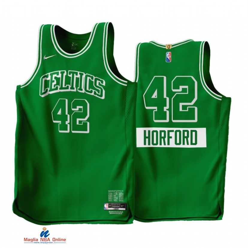 Maglia NBA Nike Boston Celtics NO.42 Al Horford 75th Season Verde Città 2021-22