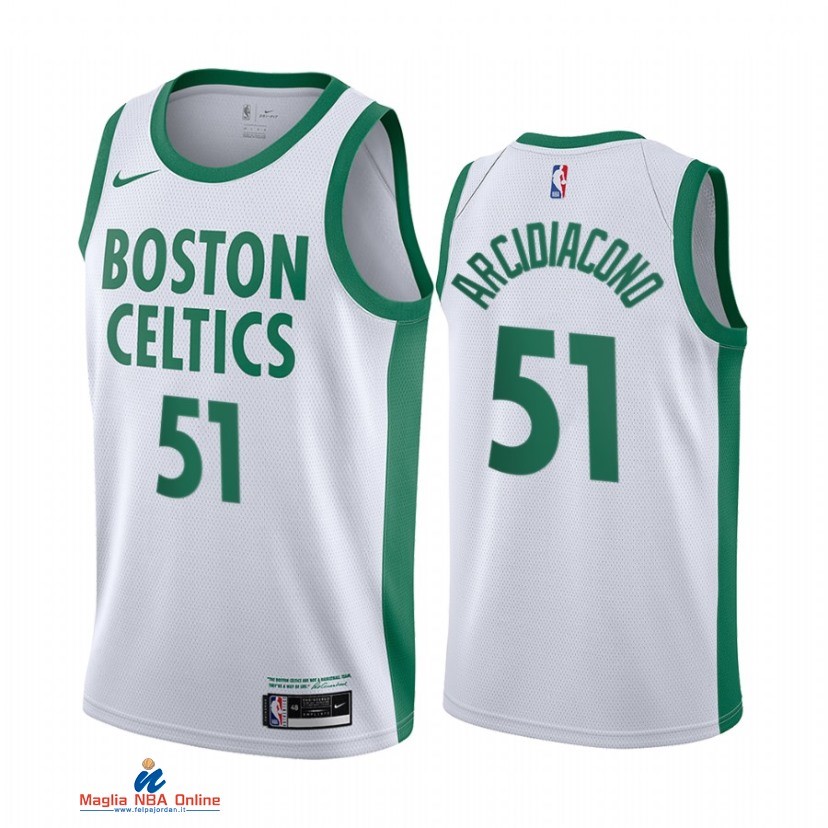 Maglia NBA Nike Boston Celtics NO.51 Ryan Arcidiacono Nike Bianco Città 2021-22
