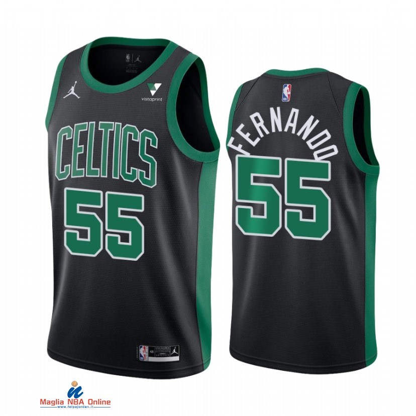 Maglia NBA Nike Boston Celtics NO.55 Bruno Fernando Nero Statement 2021-22