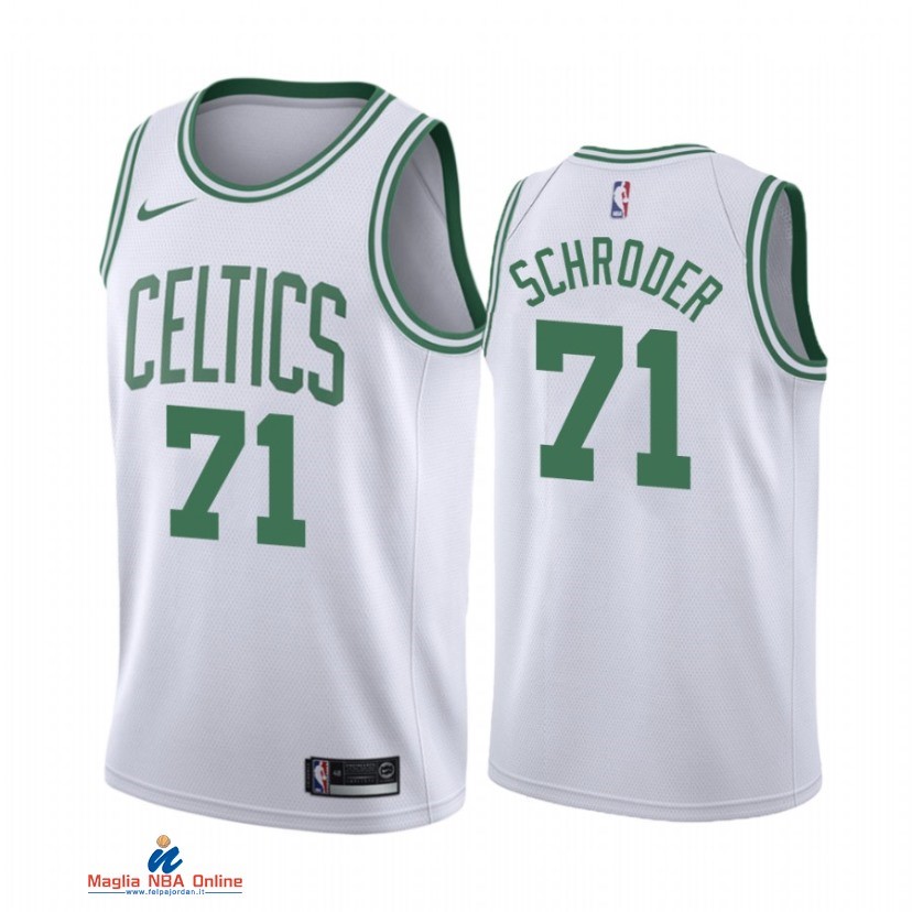 Maglia NBA Nike Boston Celtics NO.71 Dennis Schroder Bianco Association 2021-22