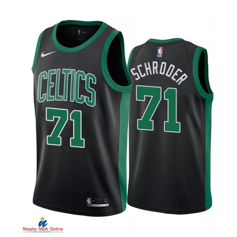 Maglia NBA Nike Boston Celtics NO.71 Dennis Schroder Nero Statement 2021-22