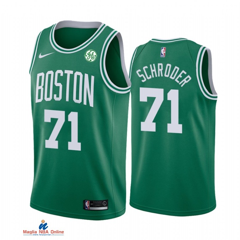 Maglia NBA Nike Boston Celtics NO.71 Dennis Schroder Verde Icon 2021-22