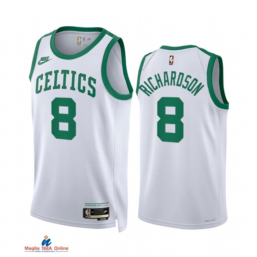 Maglia NBA Nike Boston Celtics NO.8 Romeo Langford Bianco Classic 2021-22