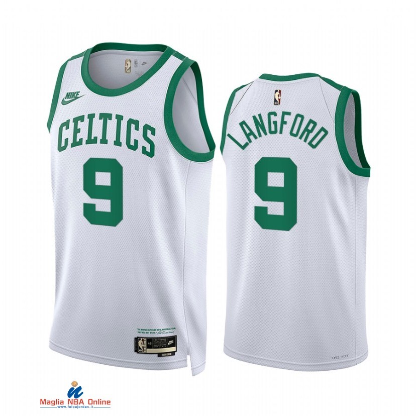 Maglia NBA Nike Boston Celtics NO.9 Josh Richardson Bianco Classic 2021-22