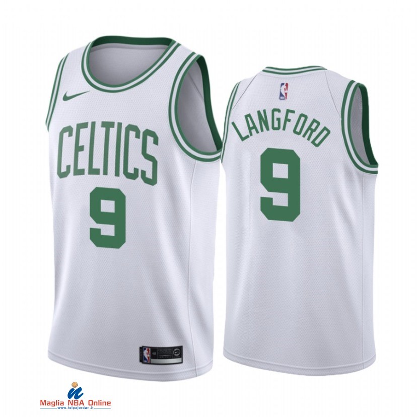 Maglia NBA Nike Boston Celtics NO.9 Romeo Langford Bianco Association 2021-22