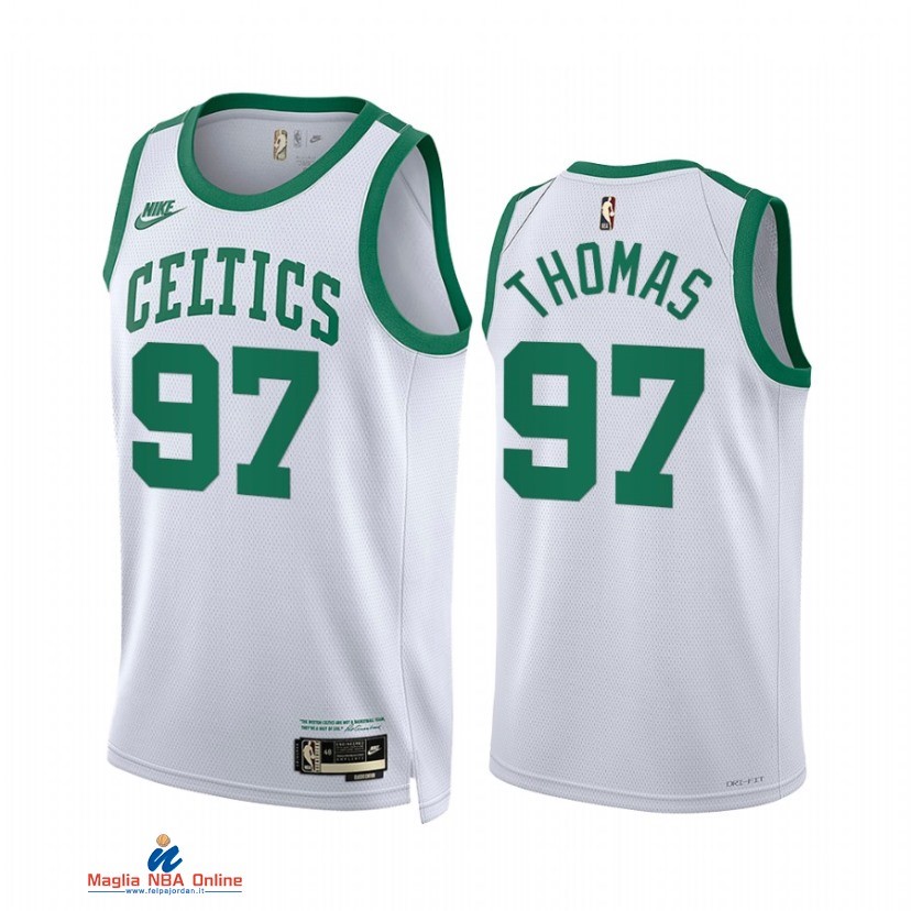 Maglia NBA Nike Boston Celtics NO.97 Brodric Thomas Bianco Association 2021-22