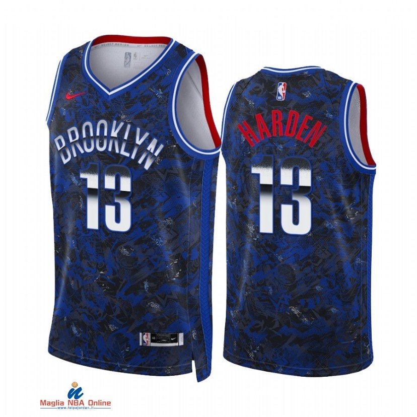 Maglia NBA Nike Brooklyn Nets NO.13 James Harden Select Series Blu 2021