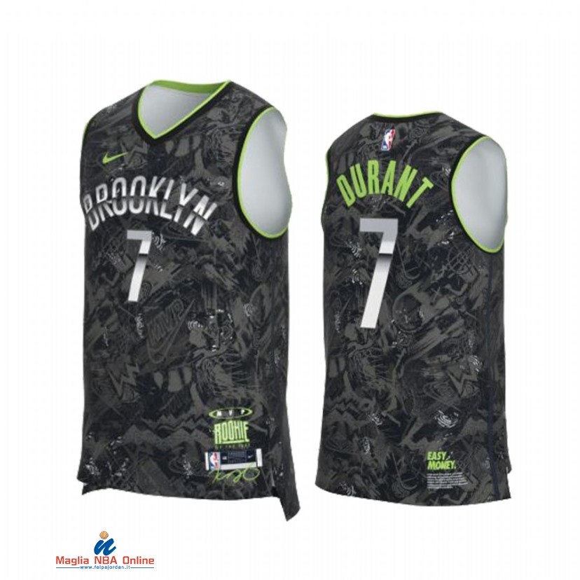 Maglia NBA Nike Brooklyn Nets NO.7 Kevin Durant MVP Select Series Nero 2021