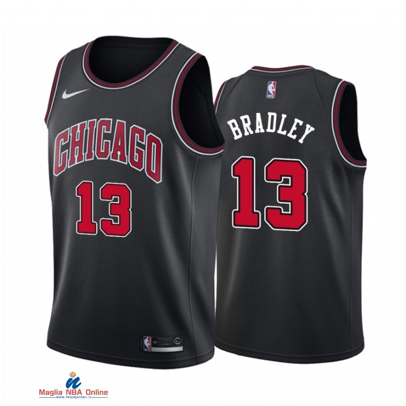 Maglia NBA Nike Chicago Bulls NO.13 Tony Bradley Nike Nero Statement 2021-22