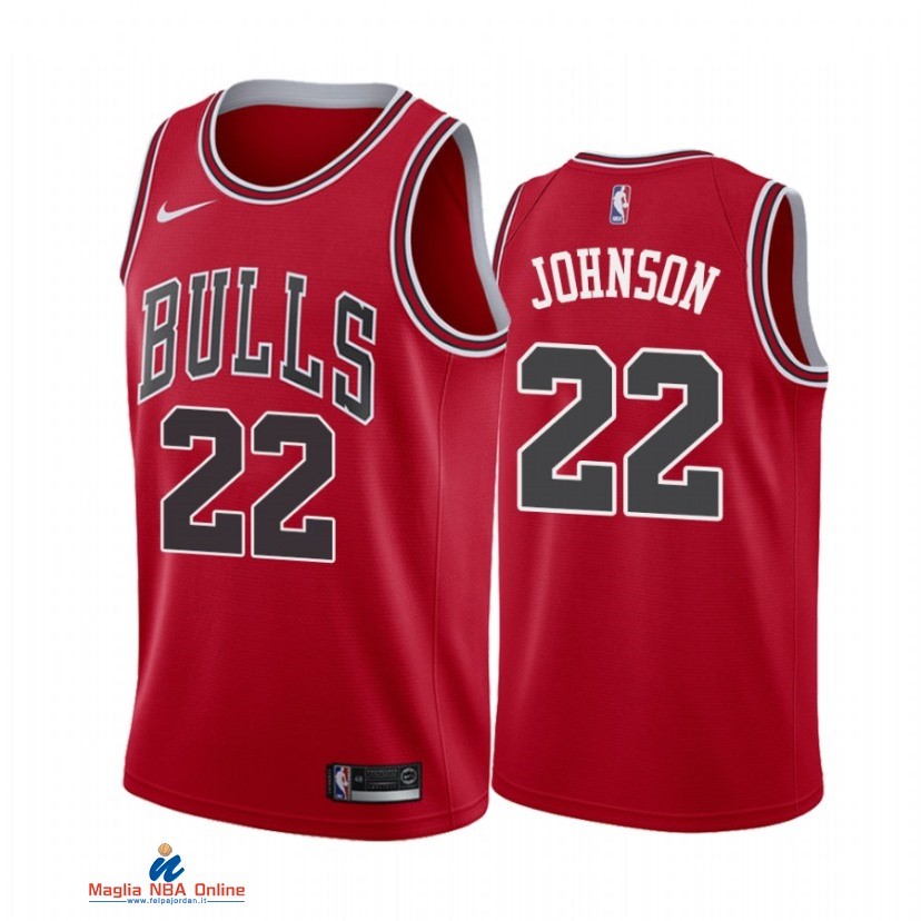 Maglia NBA Nike Chicago Bulls NO.22 Alize Johnson Nike Rosso Icon 2021